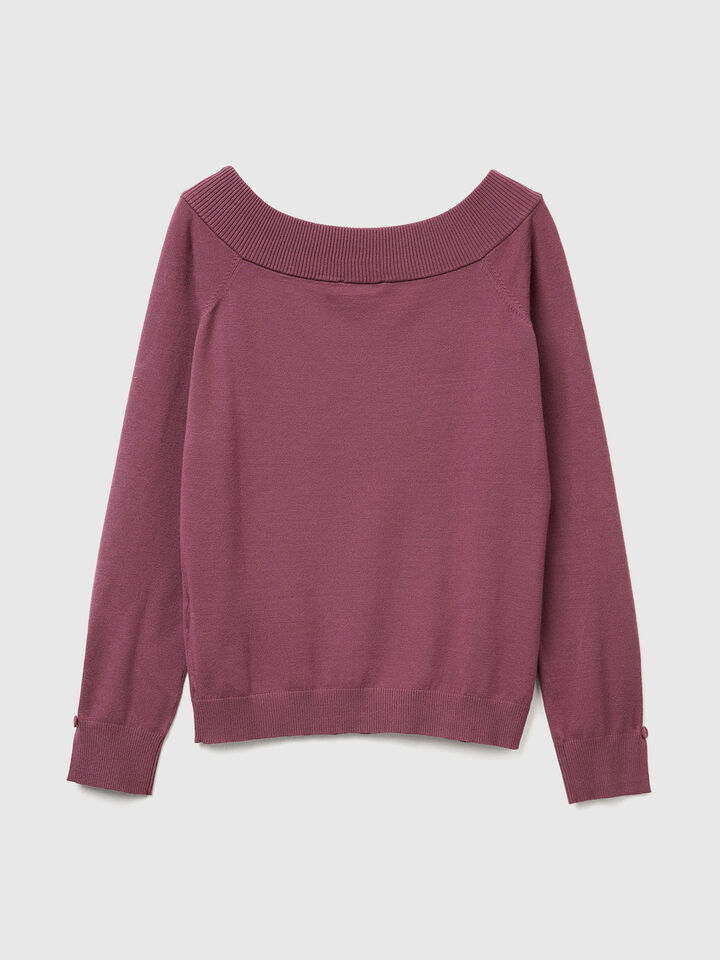 BOAT-NECK SWEAT.L/S Women image number 6
